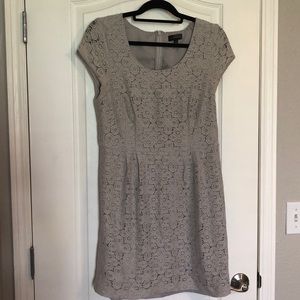 The Limited gray lace dress